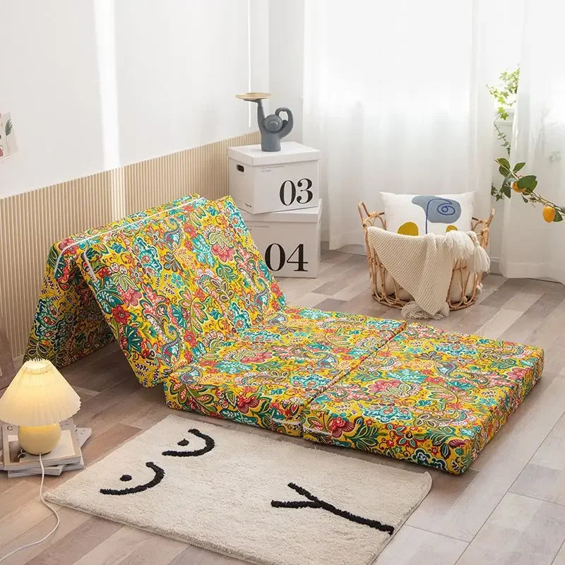 Futon Japonais d’Appoint Pliable multicolores