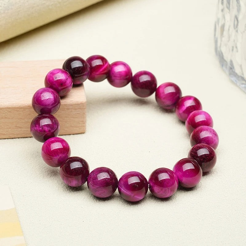 Japanisches rosa Tigerauge-Armband