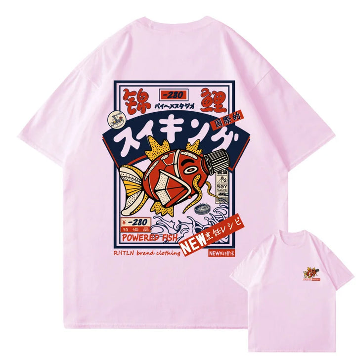 T-shirt japonais Koi streetwear