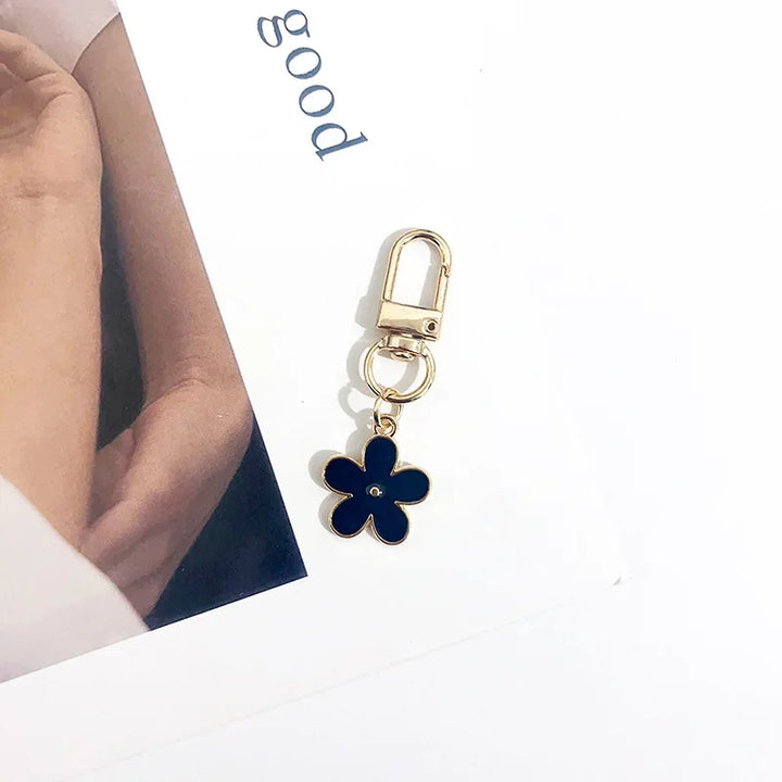 Porte-clés Japonais Sakura Minimaliste Noir