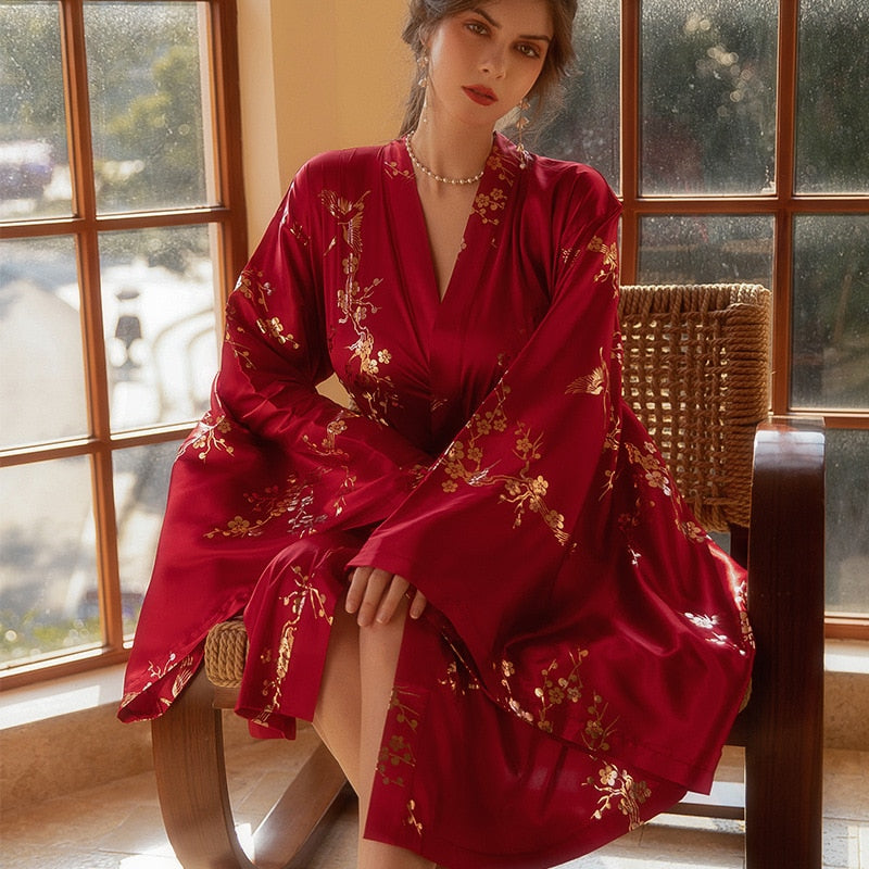 Kimono Satin Japonais