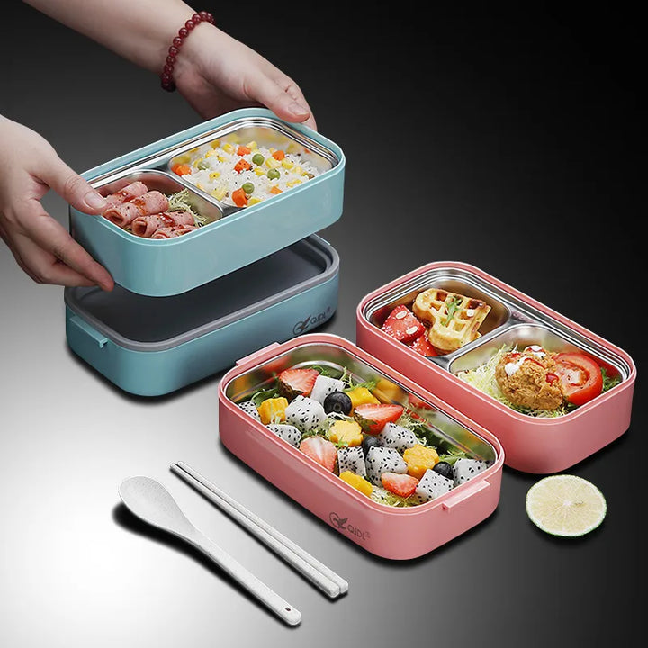 Stainless steel bento box