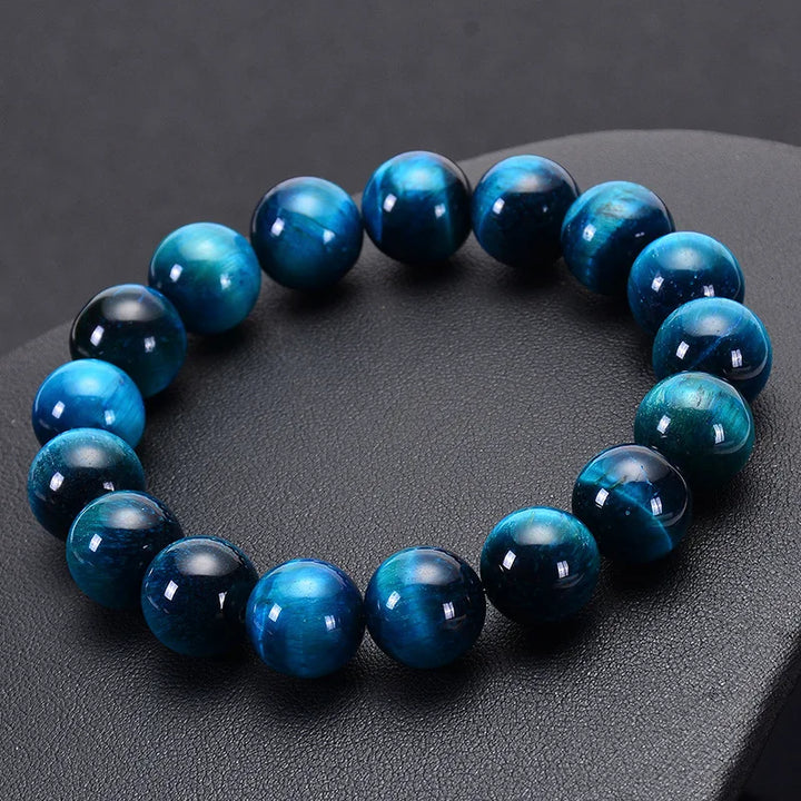 Bracelet Japonais œil de tigre bleu