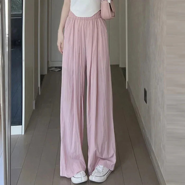 Pantalon Japonais Drapé Rose