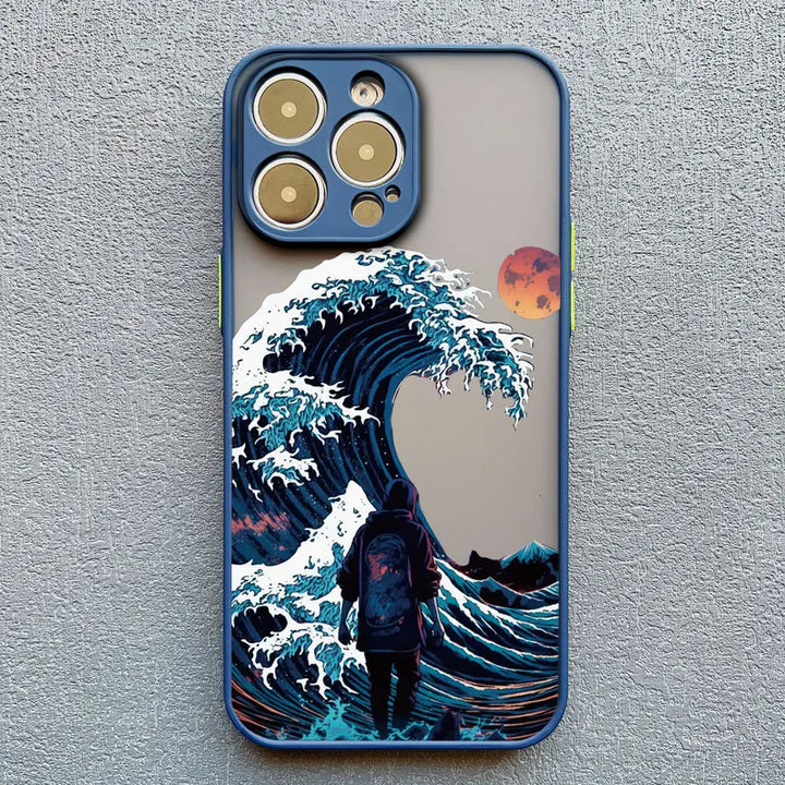 Coque de Téléphone Japonaise Stylée vagues