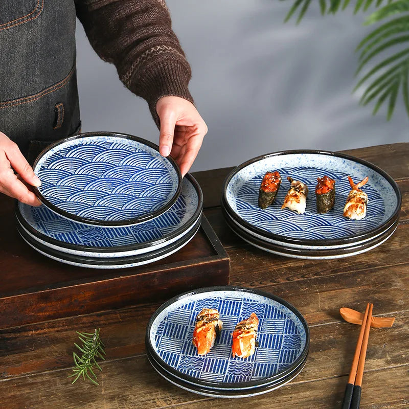 Assiette japonaise vague