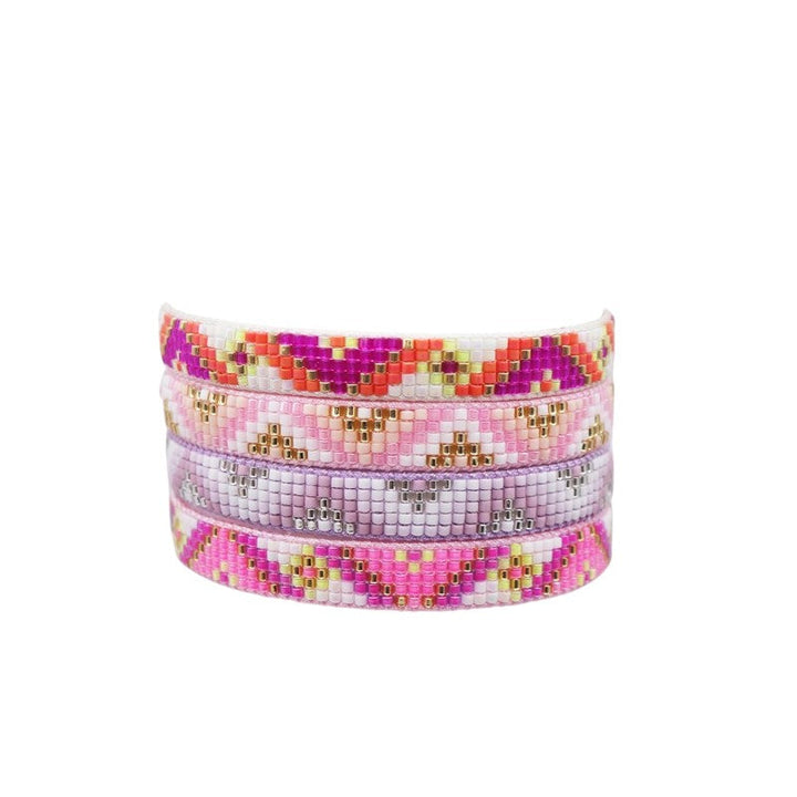 Bracelet Miyuki Tila Multicolore Tissé