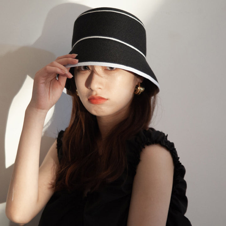 Chapeau Japonais Minimaliste Noir