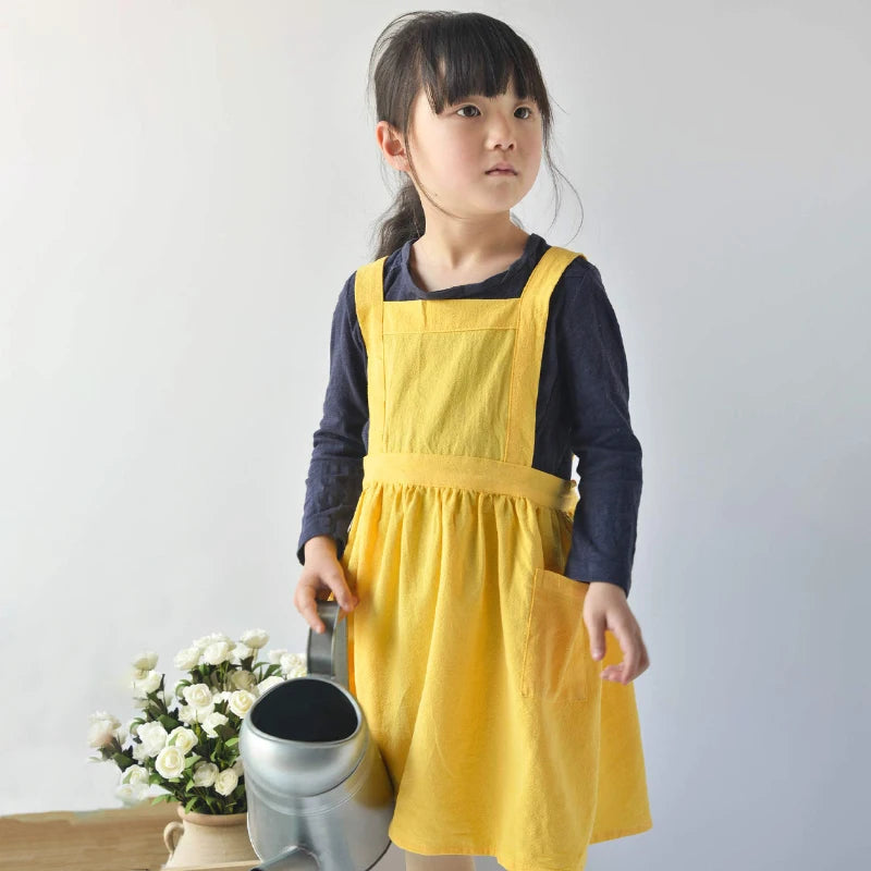 Tablier Japonais Enfant jaune