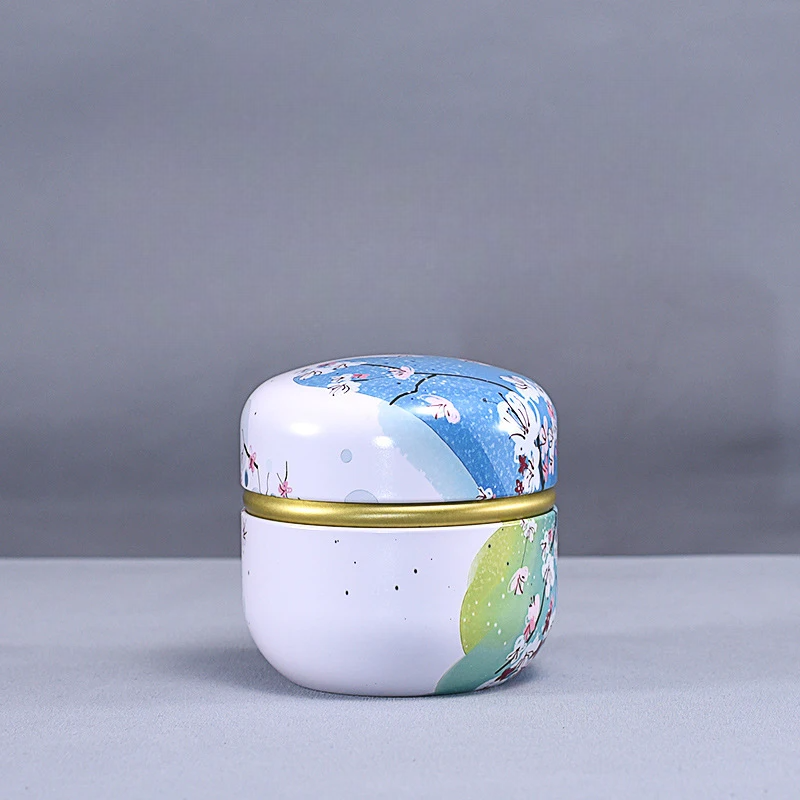 Boîte à Thé Ronde Japonaise