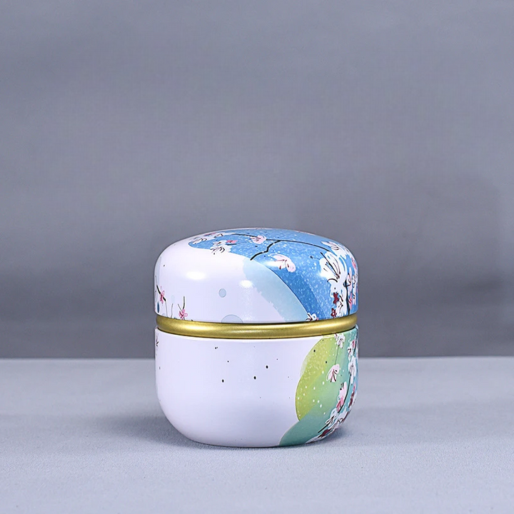 Boîte à Thé Ronde Japonaise
