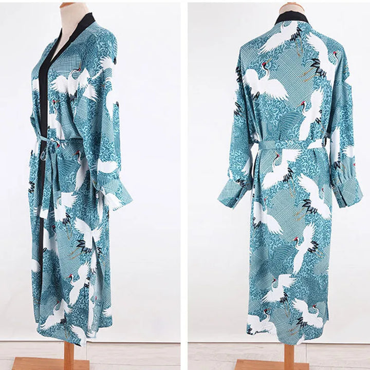 Kimono Léger Femme Grues Doux