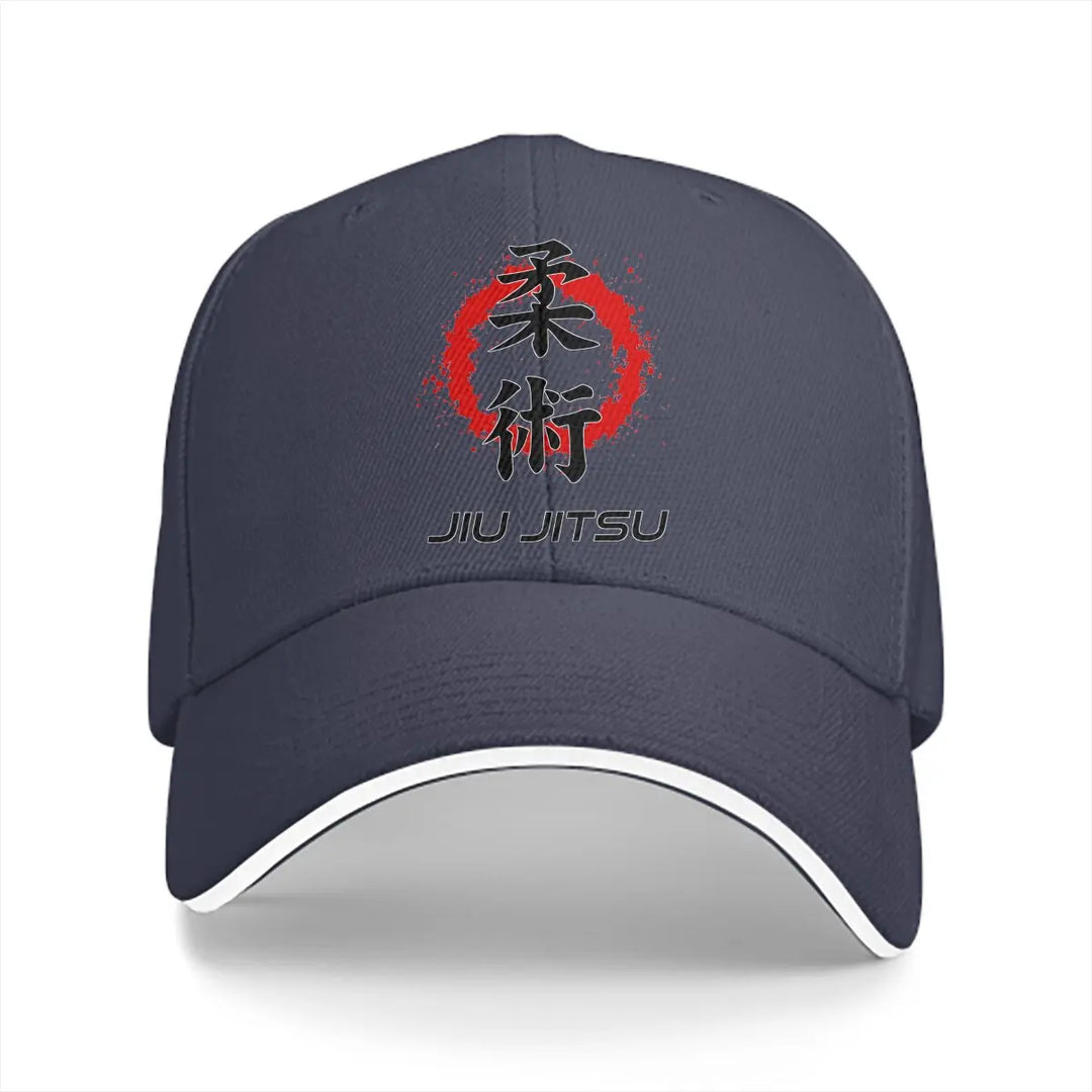 Casquette Japonaise Jiu Jitsu Bleu marine