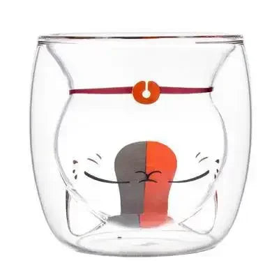 Verre Japonais Nyanko Sensei Artisanal