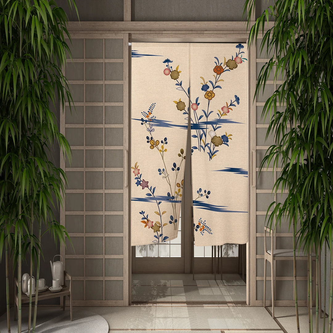 Rideau Japonais Impression 3D fleurs