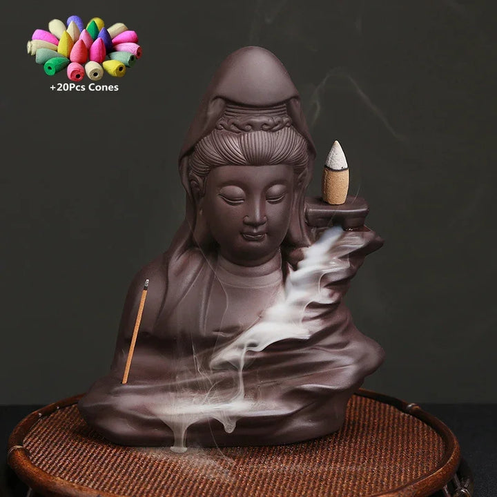 Cascade de bouddha à encens