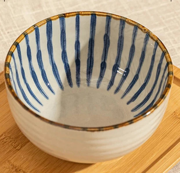 Bol Rond Style Japonais bleu