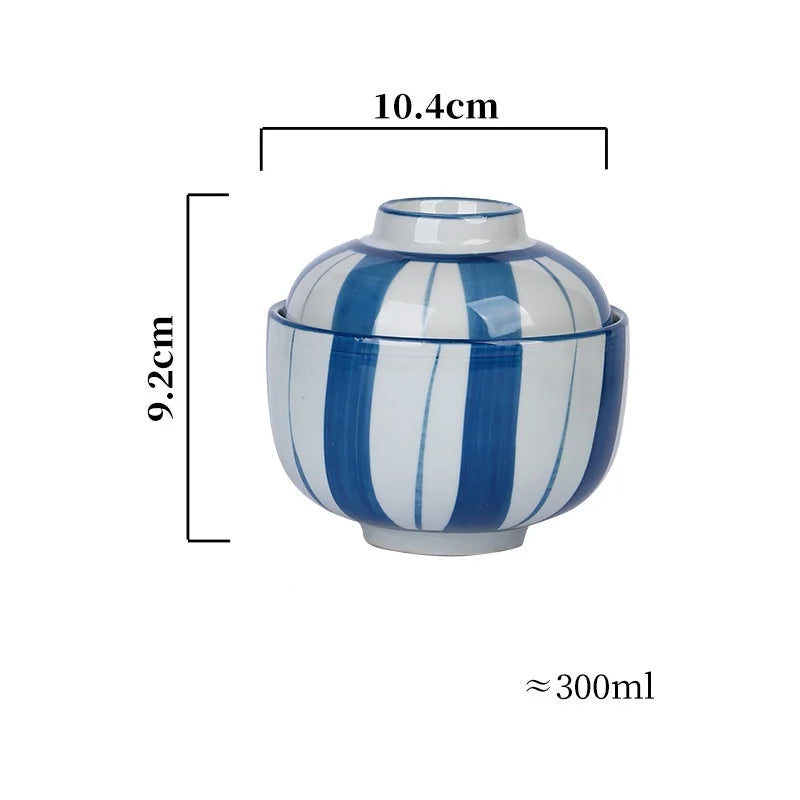 Bol Soupe Japonais Bleu