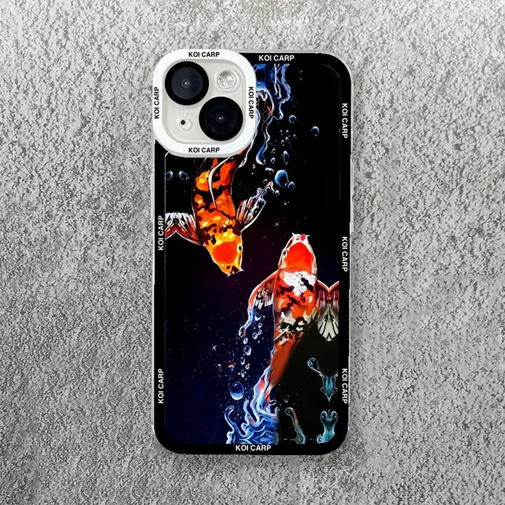 Coque de Téléphone Japonaise Souple poissons