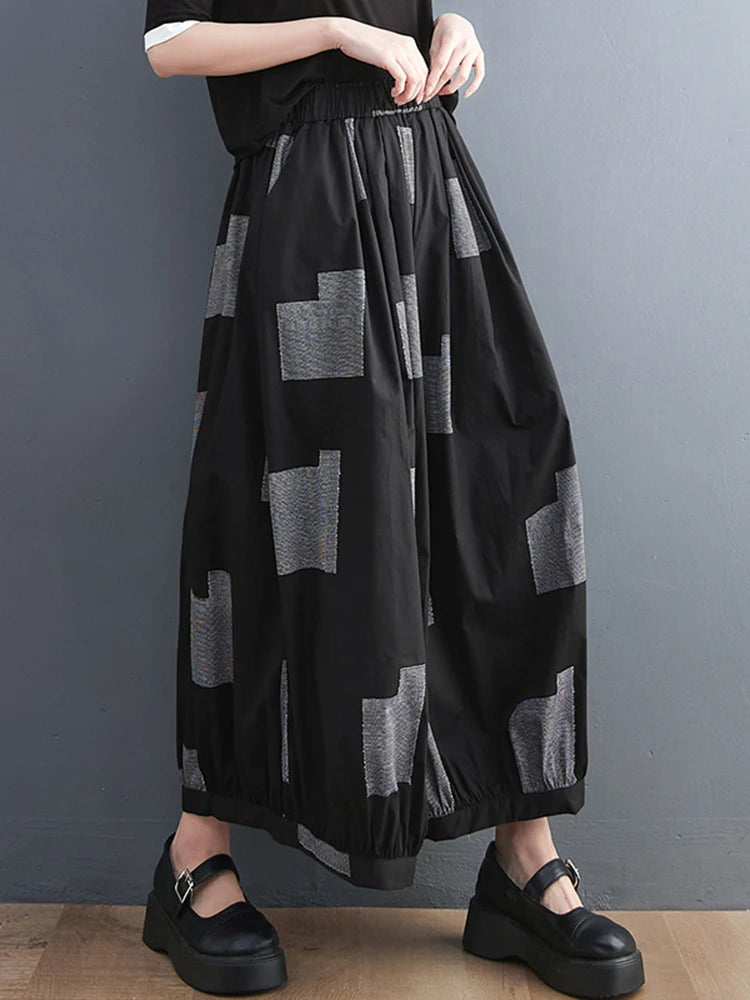 Pantalon Japonais Taille Haute Ample