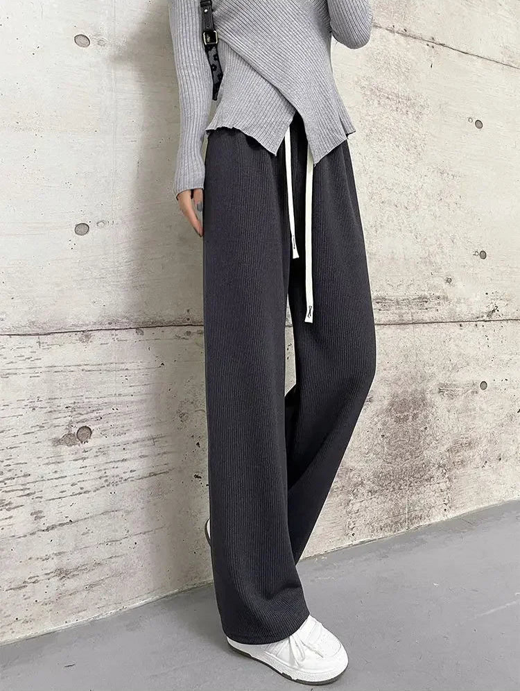 Pantalon Japonais Femme en Velours Côtelé