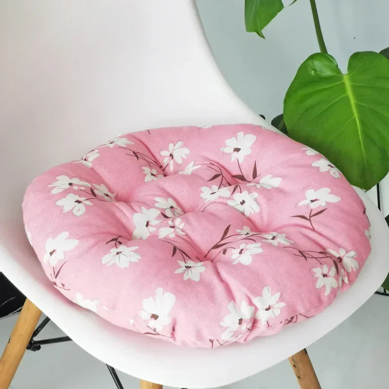 Coussin Rond Japonais à Motifs Fille