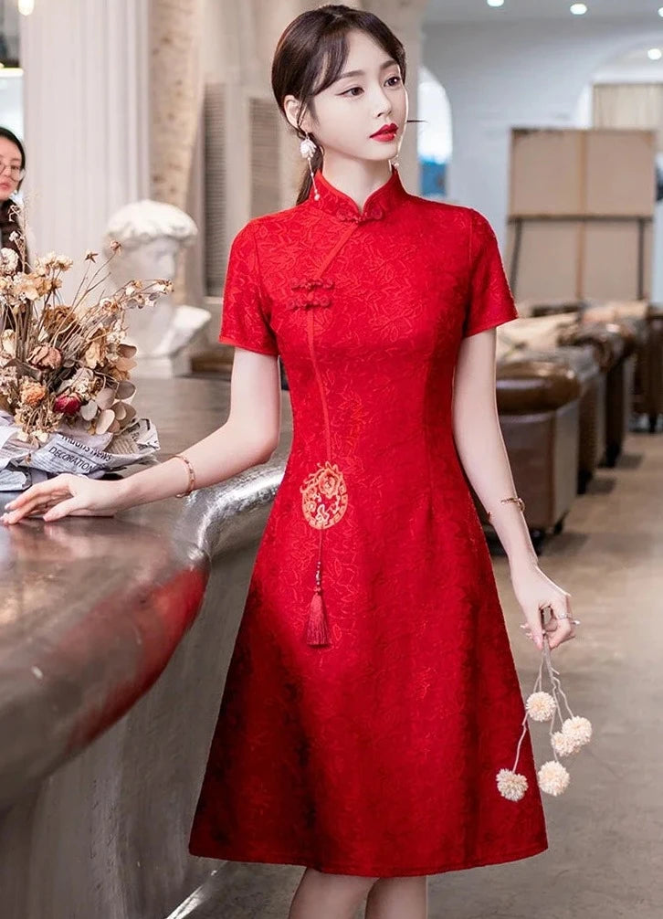 Robe Japonaise Rouge courte
