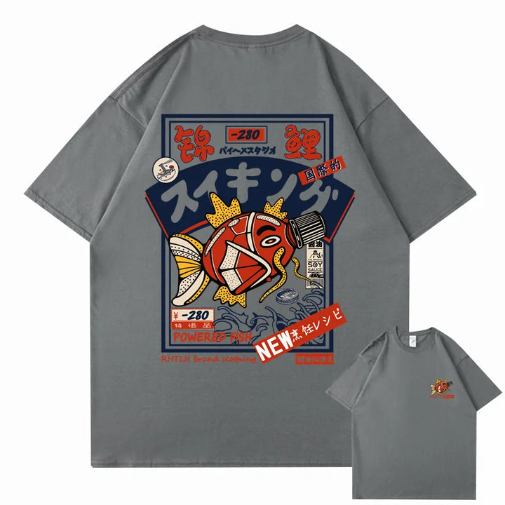 T-shirt japonais Koi streetwear