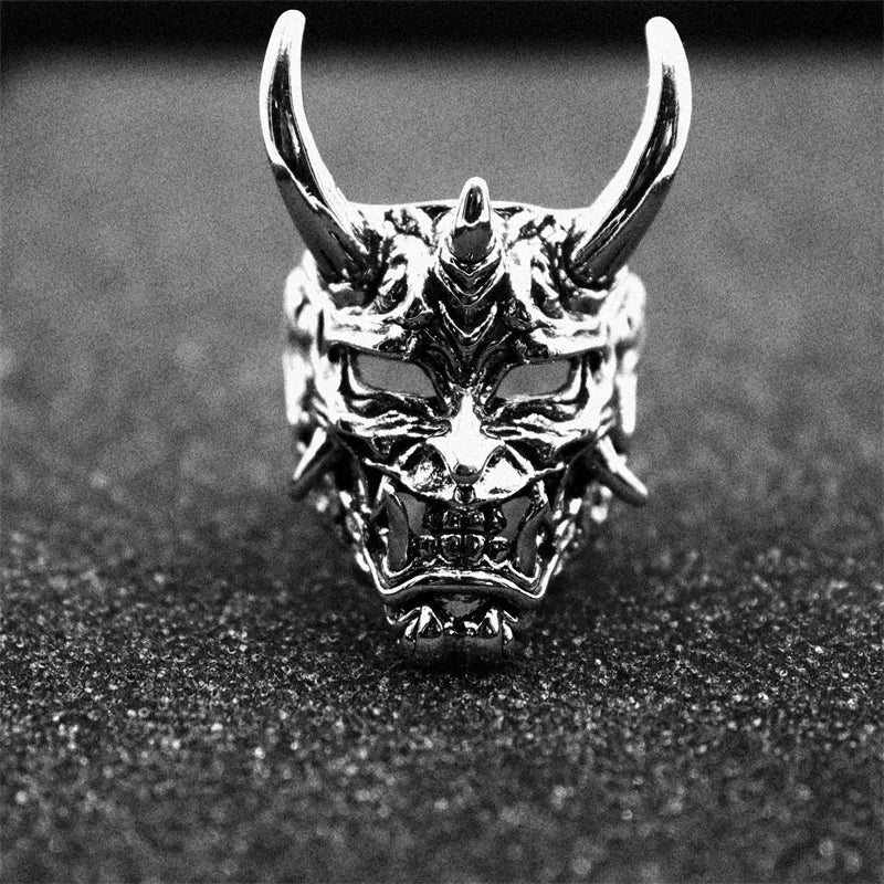 Bague demon japonais métal