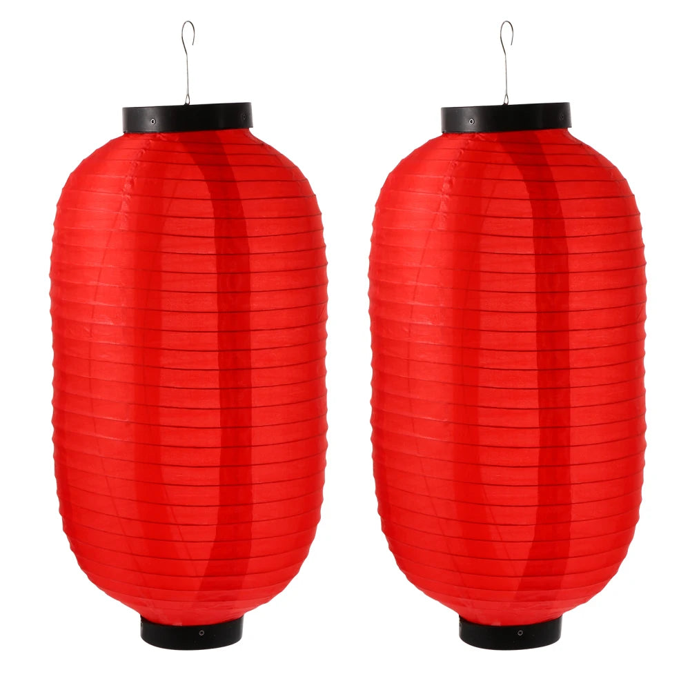 Red folding Japanese paper lantern