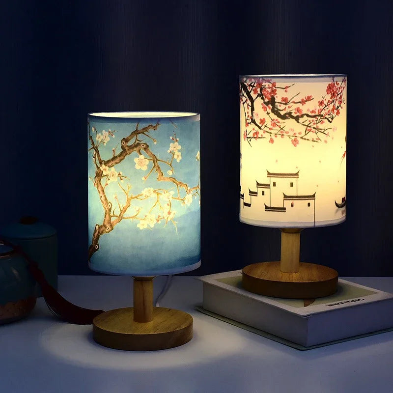 Lampe Japonaise en Tissu belle