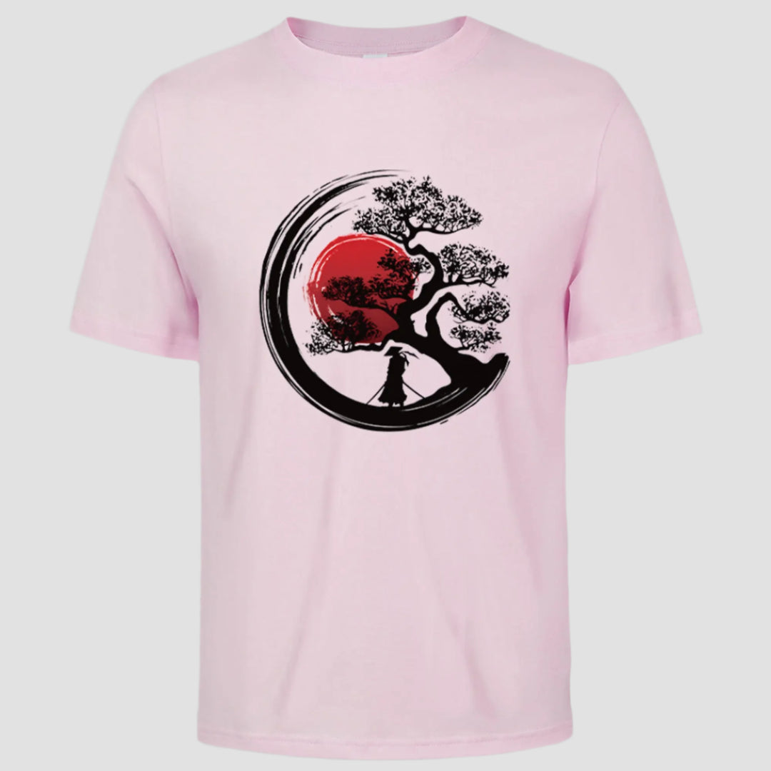 T-shirt Japonais d’Eté Rose