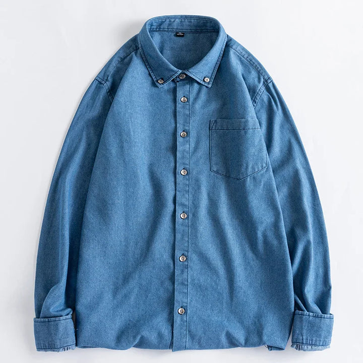 Chemise Japonaise En Jean Vintage Bleu 