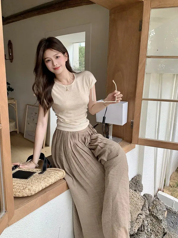Pantalon Japonais Femme Léger Soyeux