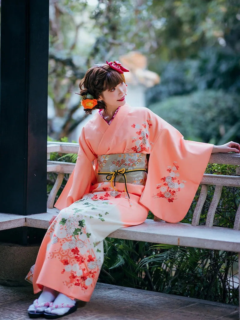 Authentique Kimono Japonais avec accessoires