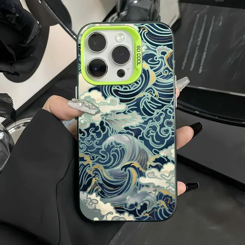 Coque de Téléphone Vague Japonaise unique