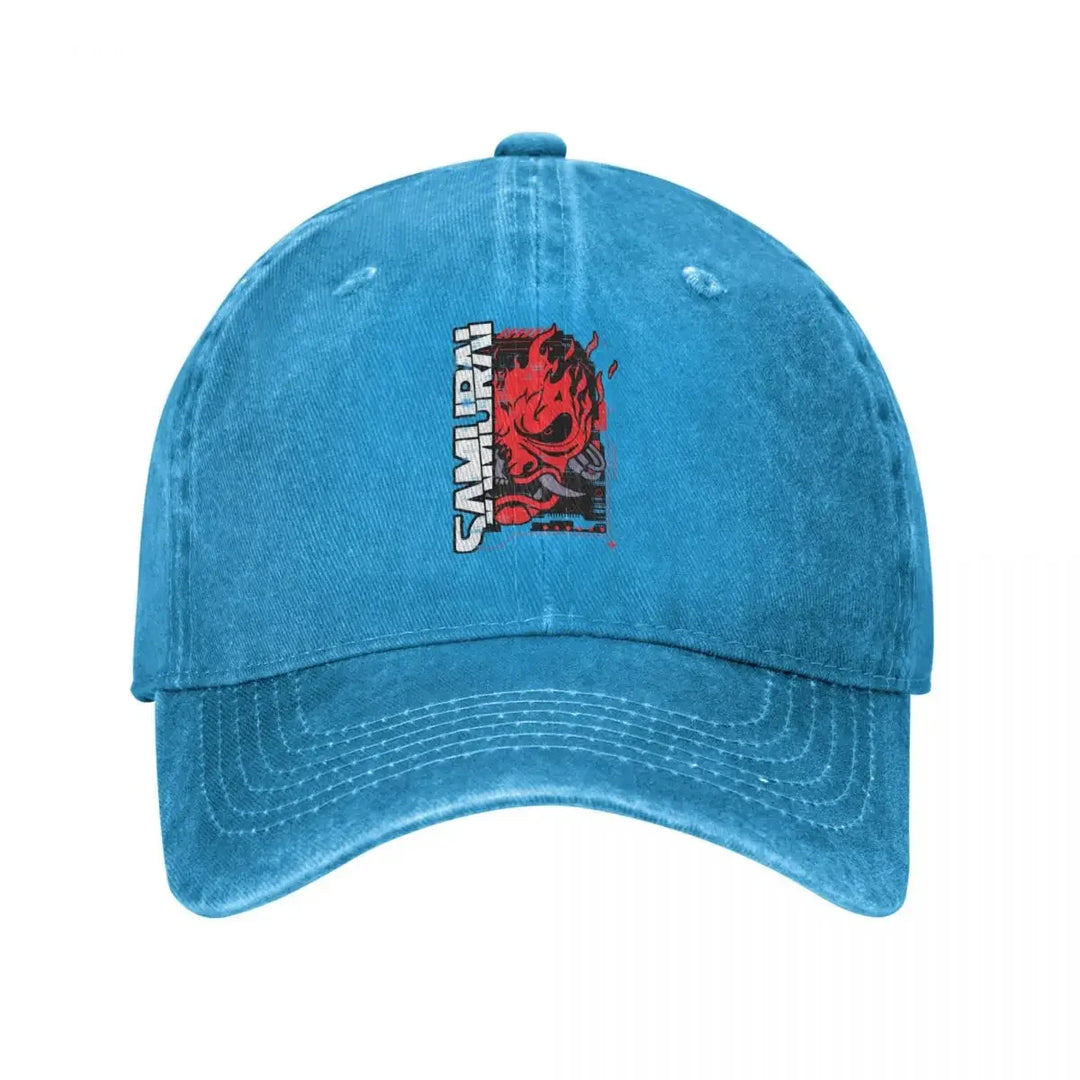 Casquette Japonaise Samurai bleu