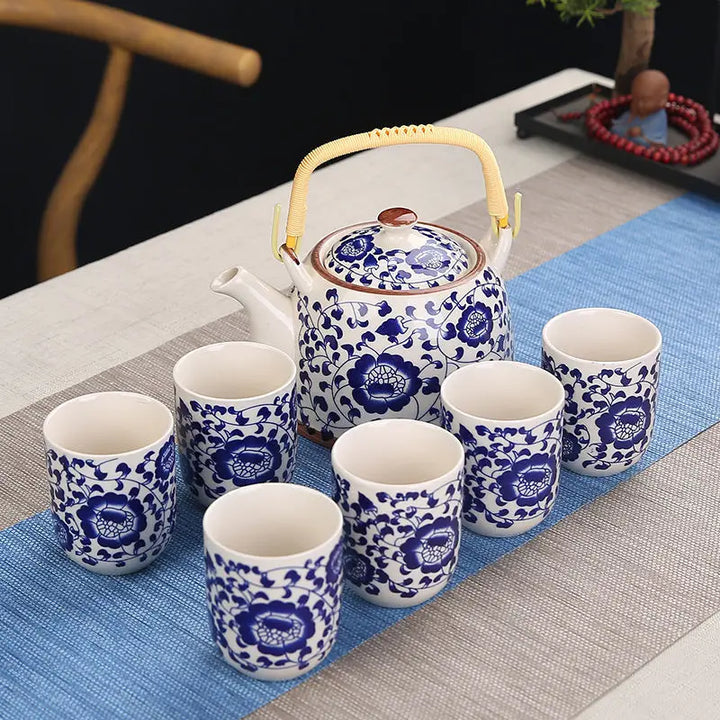 Ensemble théière et tasse japonaise