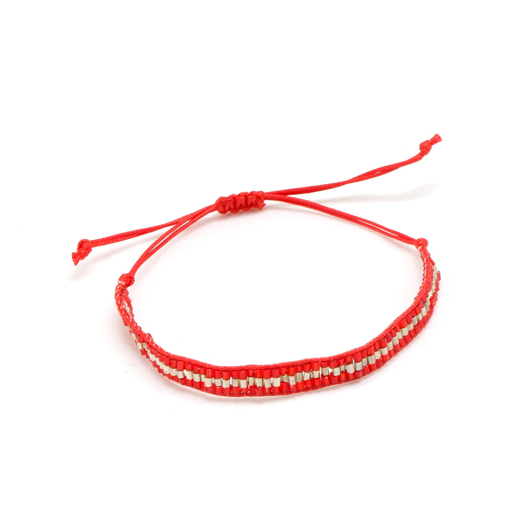 Bracelet Miyuki Perles Japonaises rouge