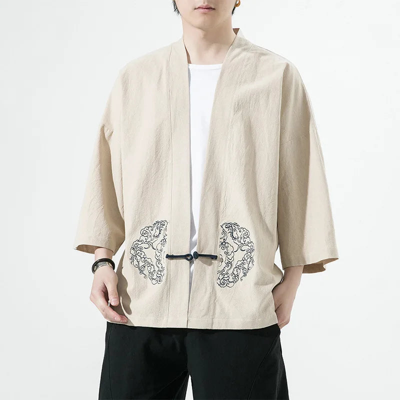 Veste Style Kimono Homme Japonaise