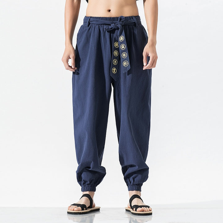 Pantalon Japonais Traditionnel Bleu