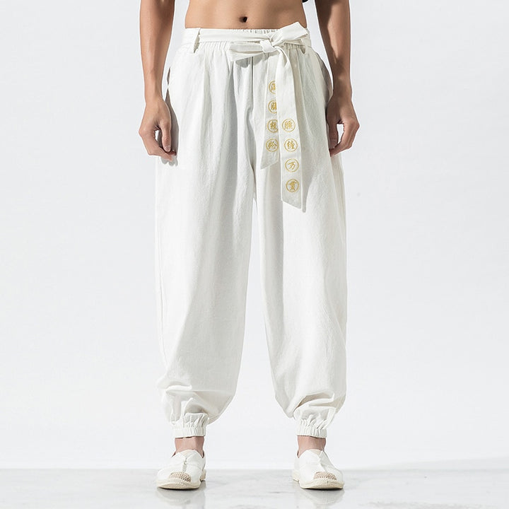Pantalon Japonais Traditionnel Blanc