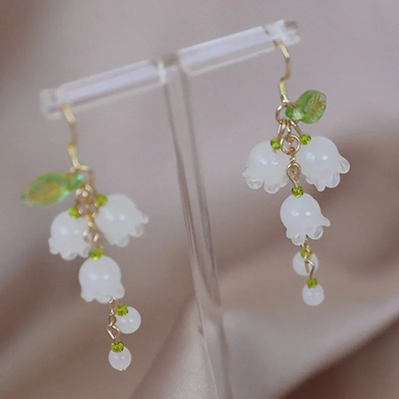 Boucles d'oreilles japonaises Fleur de muguet