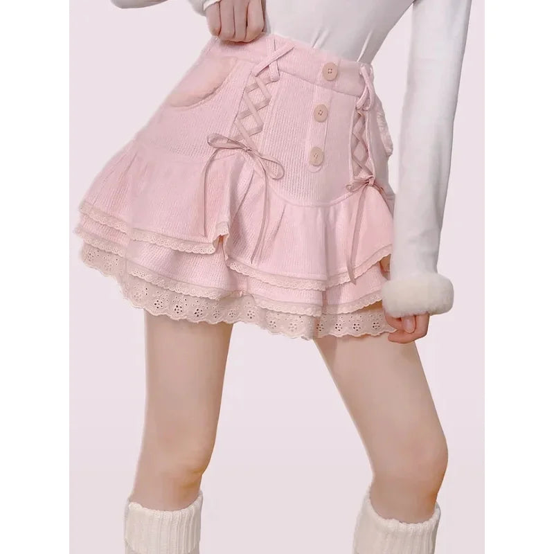 Jupe Japonaise Rose Tendance