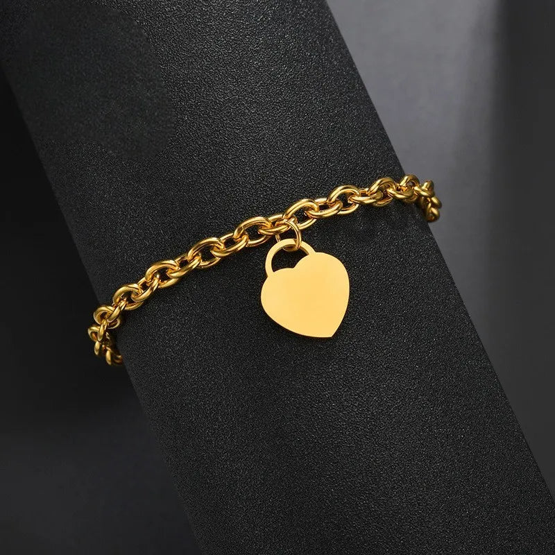 Japanese Personalized Heart Bracelet