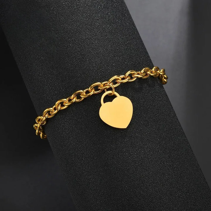 Japanese Personalized Heart Bracelet