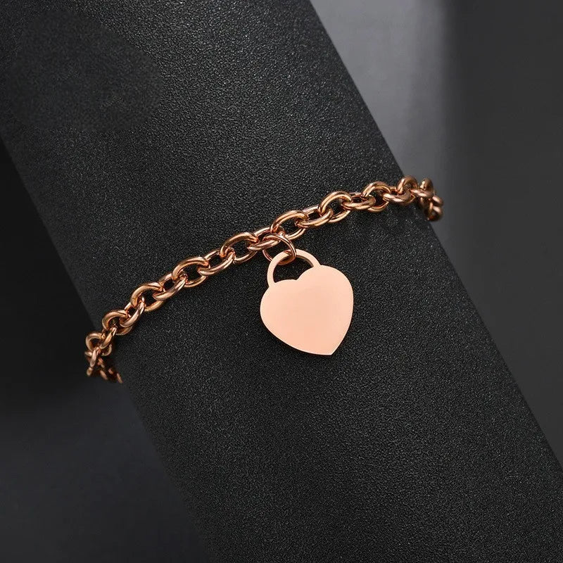 Japanese Personalized Heart Bracelet