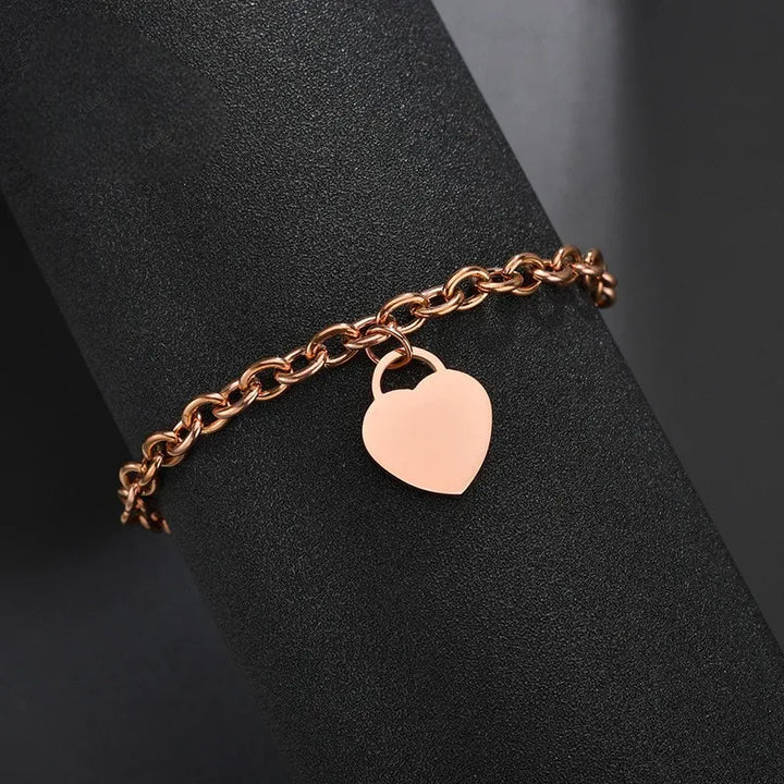 Japanese Personalized Heart Bracelet