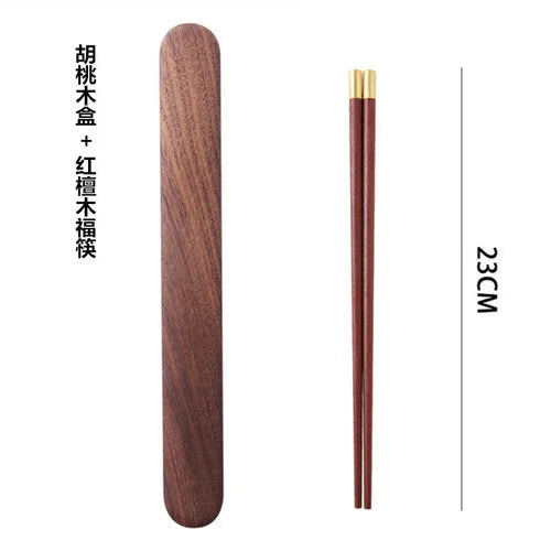 Baguette japonaise avec boîte en bois