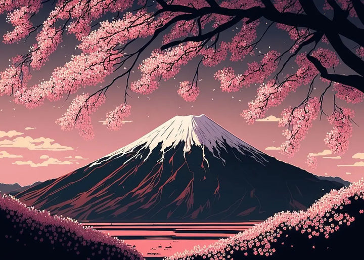 Tableau Paysage Japonais mont fuji